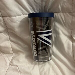 Dallas Cowboys Tumbler with Blue Lid